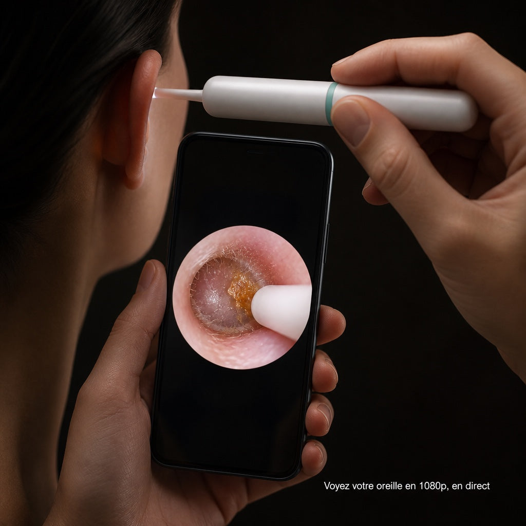 Voyez votre oreille en 1080p, en direct sur votre téléphone