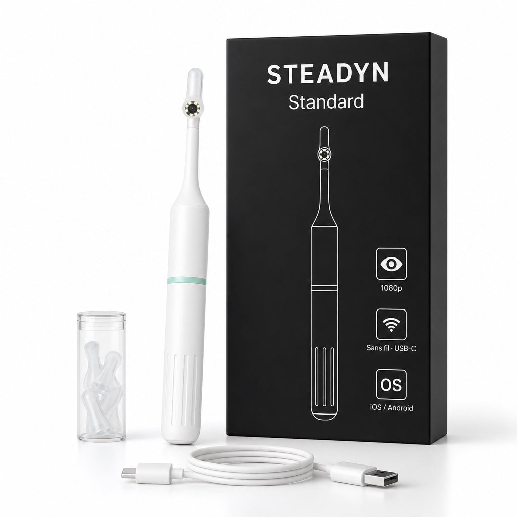 Kit Standard en blanc : tige, embouts, câble et boîte