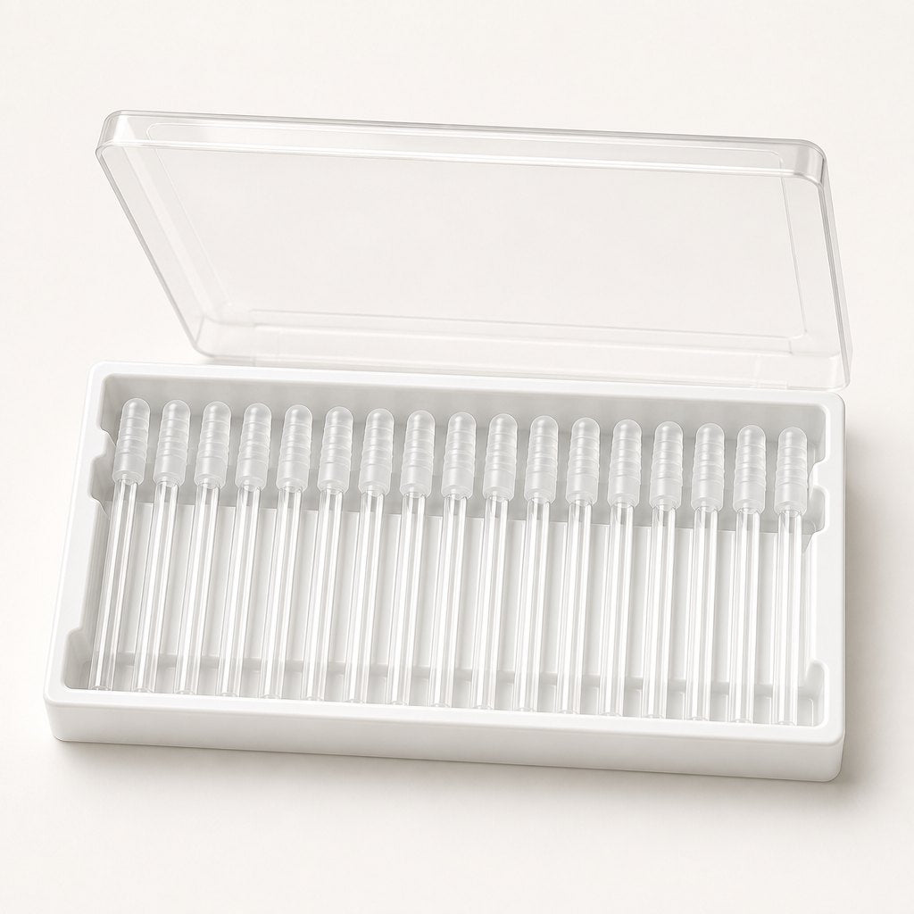 Boîte de seize nettoyeurs Steadyn avec son couvercle transparent